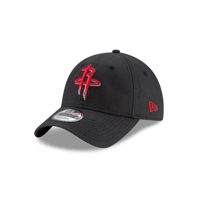 Houston Rockets Gorra | New Era NBA Waxed Canvas 9twenty Adjustable Cap Mexico - Negros